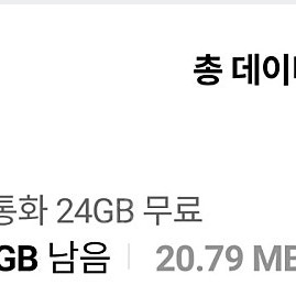 SK 데이터 1GB 1500원 2GB 3000원 판매