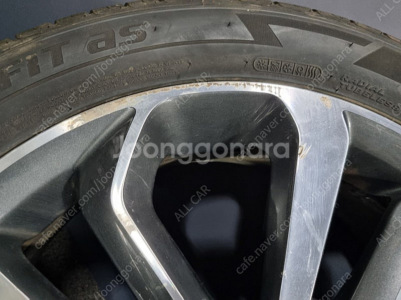 3368 티볼리 순저휠타이어 한대분SET 타이어 브랜드...--2