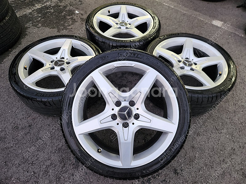 [판매] 벤츠 SLK AMG 18인치 순정휠 타이어 세...--0