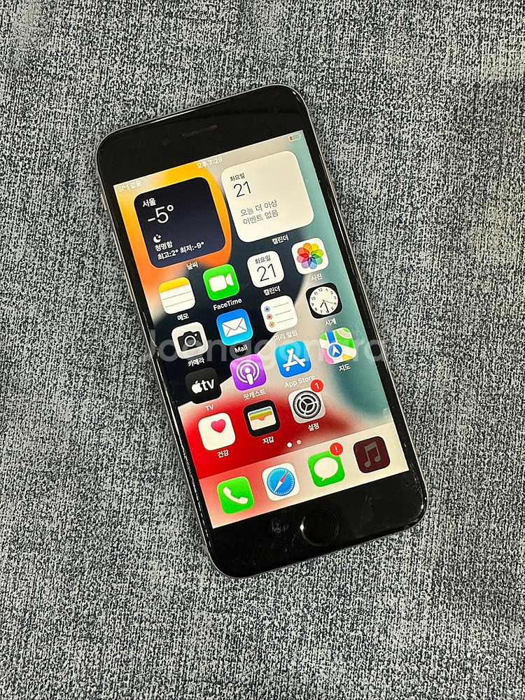 아이폰6S 64G 블랙 배터리 77% 상태좋은 단말기 ...--2