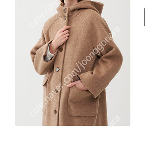 [노코시크] RAGLAN HOODY WOOL LONG COAT 래글런후드울롱코트 팝니다(가격내림)