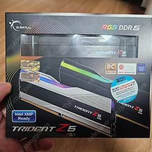 G.SKILL 지스킬 Z5 DDR5-6400 CL32 TRIDENT RGB J 패키지 (32GB(16Gx2)) 블랙 팝니다