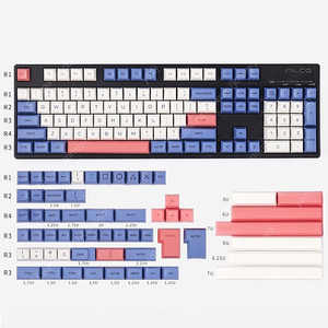 kbdfans 바이올렛 SA 염료승화 PBT 키캡 팝니다