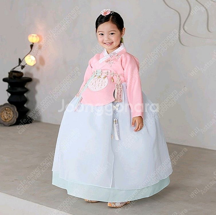 하랑한복 고급여아한복 7호(거의새것)--0