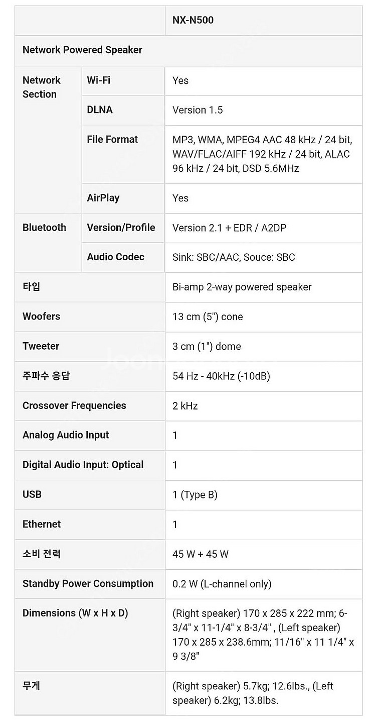 야마하 NX-N500 L--7