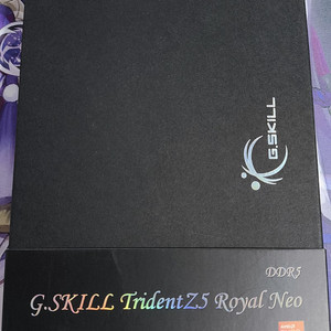 [ 지스킬 ] G.SKILL DDR5-6400 CL30 TRIDENT Z5 ROYAL NEO 실버 (A-die)