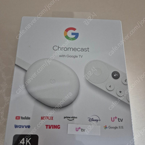 구글 크롬캐스트 4세대 Google TV 4K 국내정품(미개봉)