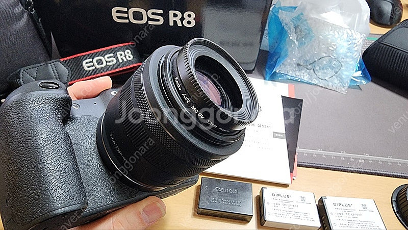 캐논 EOS R8 박스셋 및 렌즈--2