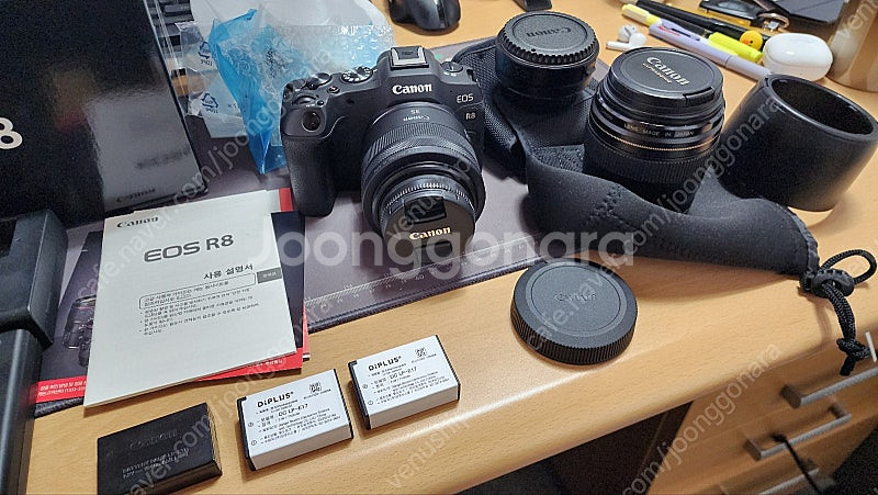 캐논 EOS R8 박스셋 및 렌즈--0