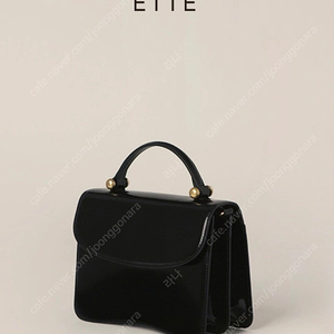 애테 ETTE COSME SQUARE BAG PATENT BLACK