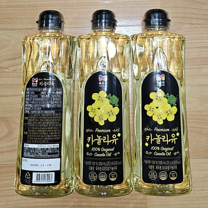 목우촌 카놀라유 500ml 3개 택포 16,000원