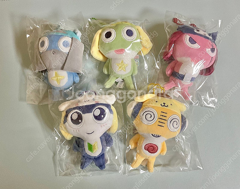 5개 일괄) 케로로 산리오 콜라보 마스코트 인형 미개봉--0