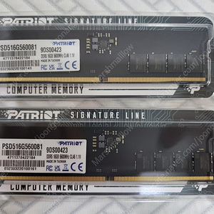 패트리어트 DDR5 16GB 5600 A다이 언락 미개봉 1개당 5만원 / 휘경중, 삼육병원 근처 직거래 / 택배 가능