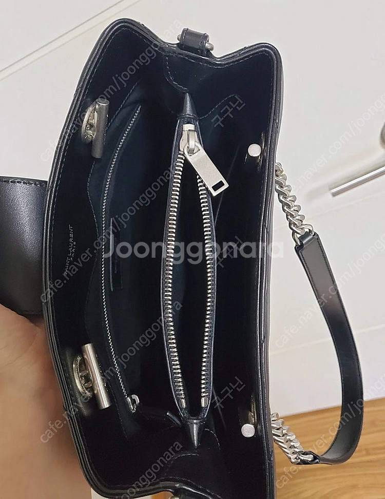 생로랑 루루 쇼퍼백 블랙 스몰--3