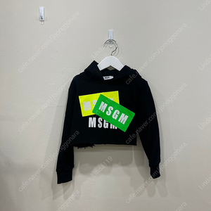 MSGM 키즈 크롭 후드티 4a