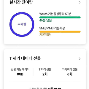 Skt 데이터 2기가 3000