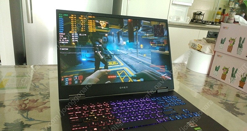 [판매]HP 오멘 고성능 게이밍 노트북/GTX1660T...--0