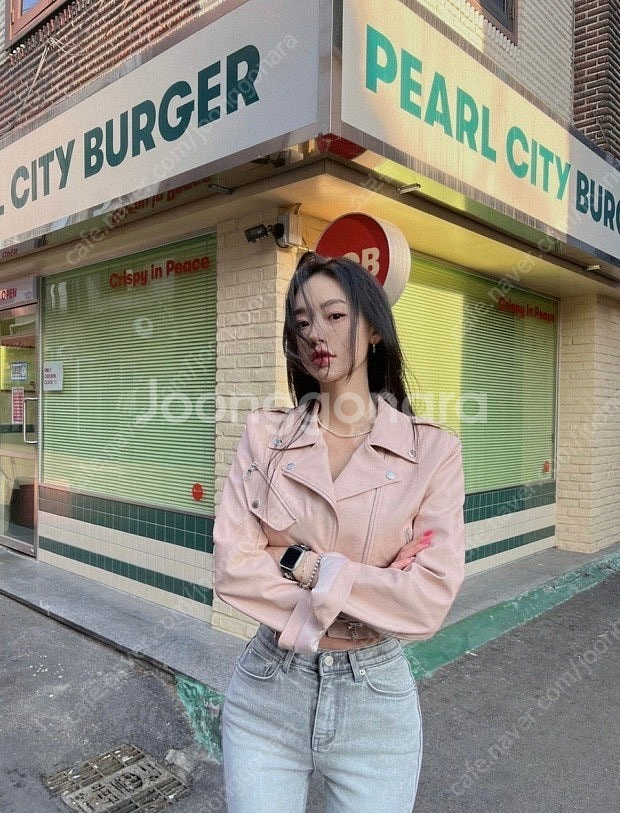 택포) 페일제이드 더블 라이더 자켓--0