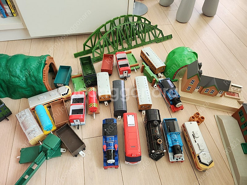 토마스&띠띠뽀 기차 세트 (레일 등 포함 일괄)--0