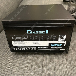 파워 Micronics Classic II 600W 80+ / Micronics Classic II Bronze 850W 80+ / Superflower 650W 80+ Silve