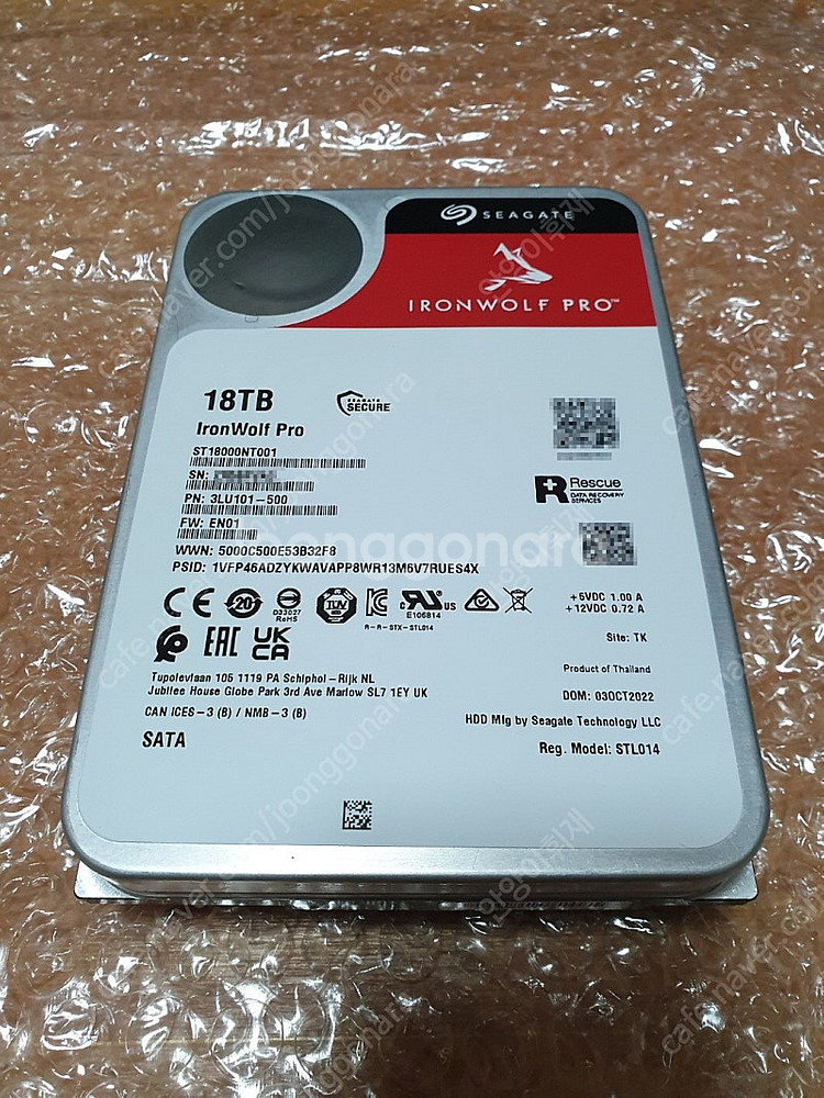 씨게이트-IronWolf Pro(18TB)/HDD~팝니...--0