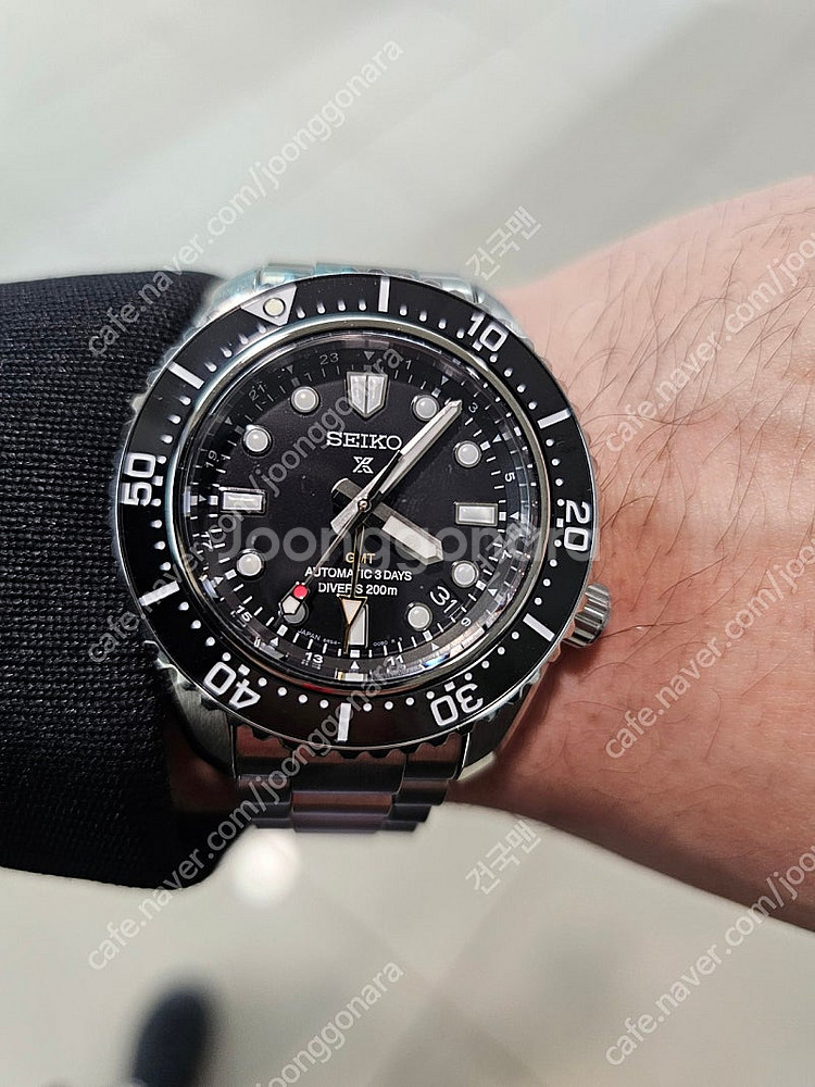 SPB383 블랙 /세이코 GMT / 42mm 초 민트...--1
