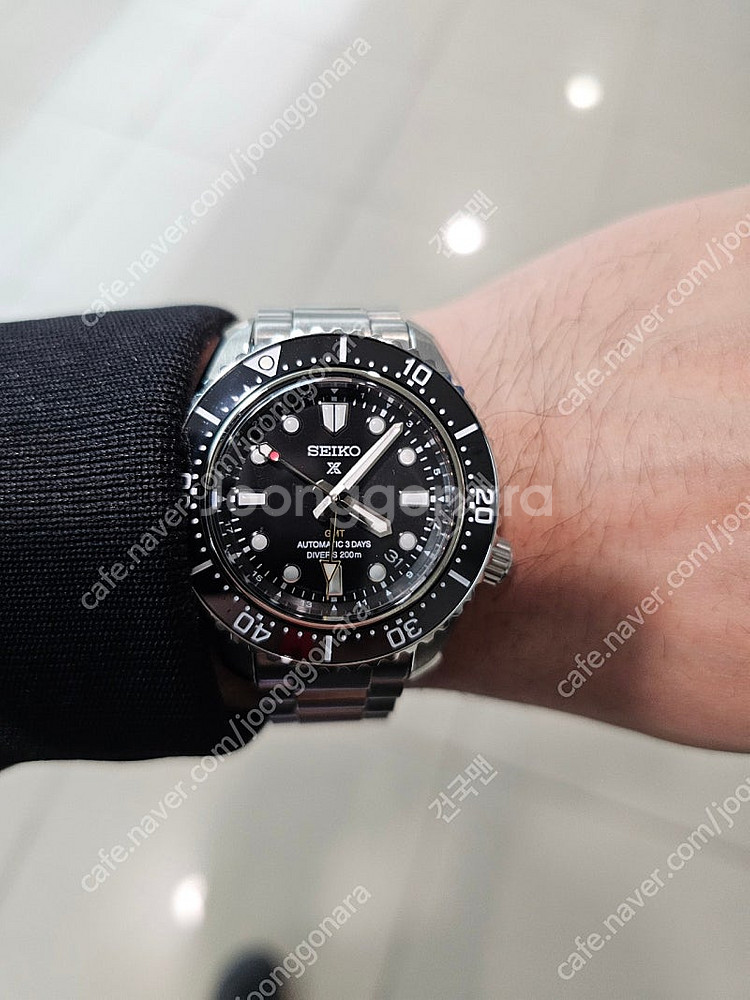 SPB383 블랙 /세이코 GMT / 42mm 초 민트...--2