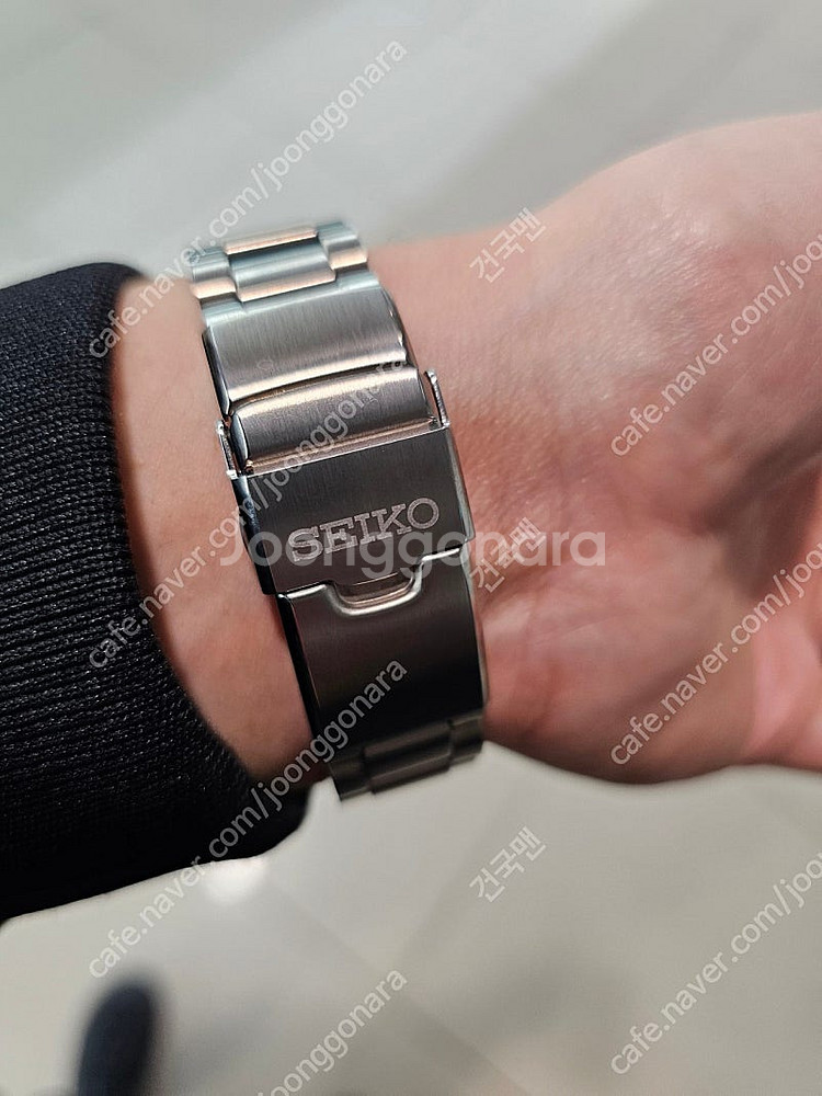 SPB383 블랙 /세이코 GMT / 42mm 초 민트...--3