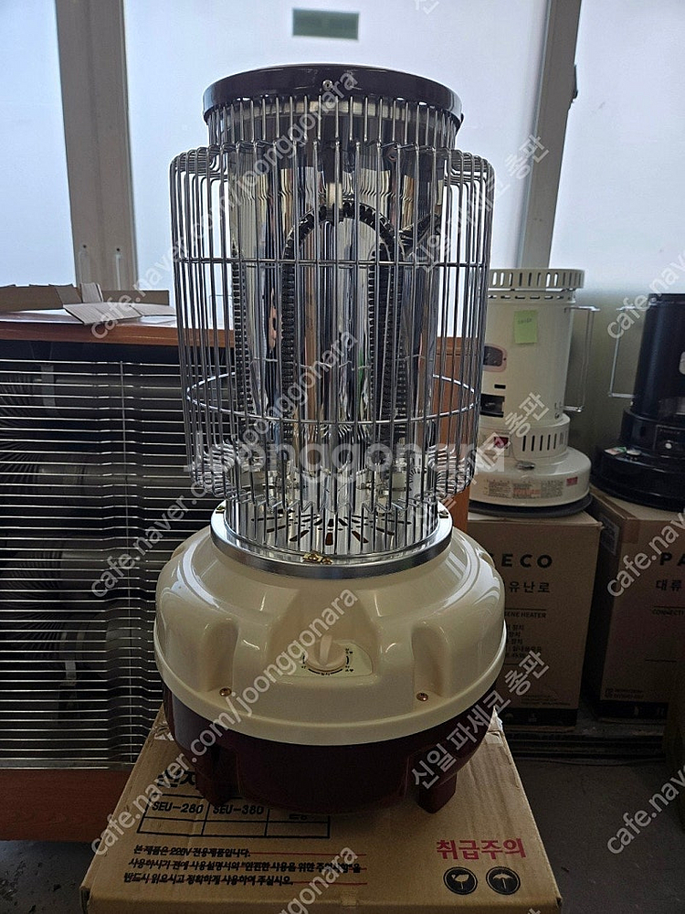 [판매] 국산 원통형 오방 카본 난로 전기히터 전기난로...--9