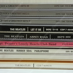 비틀즈(Beatles) 음반 5개+퀸 베스트 Queen Greatest Hits 1,2,3 판매합니다.