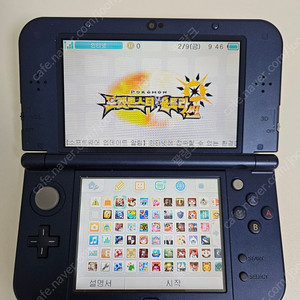 [게임다수/KC인증] 닌텐도 뉴 new 3DS XL 메탈릭 블루 128g + 충전기 판매합니다