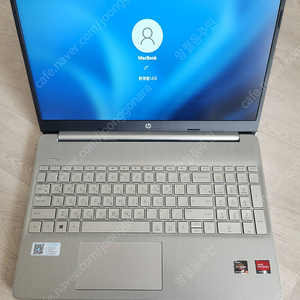 HP 15인치 고성능 노트북 15s-eq2267AU 5500U/512GB/8GB