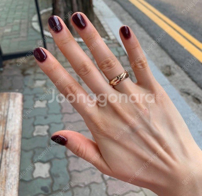 (가격조정) 까르띠에 트리니티링 18k 10호--6