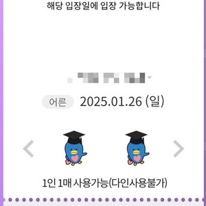 롯데월드 매직패스 5회권 판매(01월 26일 일요일)