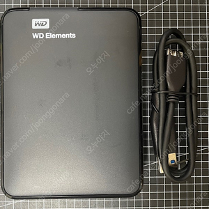 우체국택배 / WD 엘레멘츠 무전원 USB 3.0 휴대용 외장하드 / 2TB / 블랙