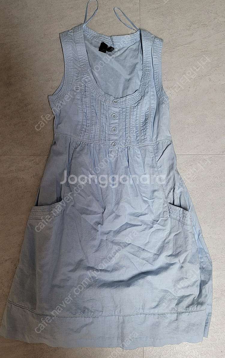 망고 나시 펀칭 원피스--0