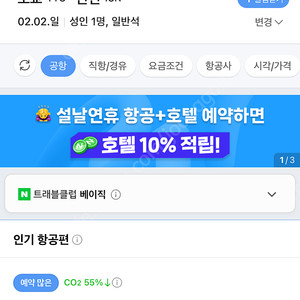 2월2일 일본 나리타 -> 인천 저녁 항공권 구매 예약