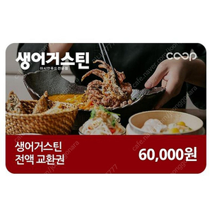 [생어거스틴] 6만원 전액교환권 40%할인