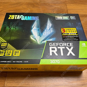 [부산]ZOTAC RTX 3070 GAMING TWIN EDGE 8GB 팝니다.