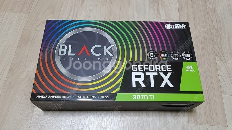 이엠텍 Rtx 3070ti 블랙 에디션 풀박스--0