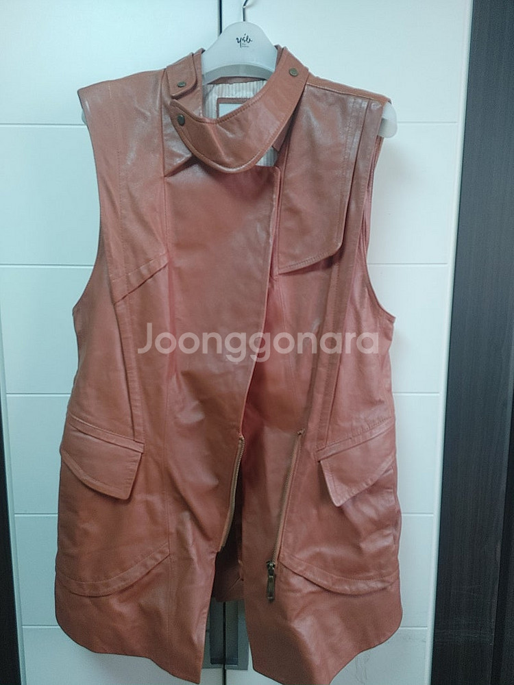 가죽조끼 리얼가죽 패션조끼 긴조끼 라이더조끼 라이더가죽...--1