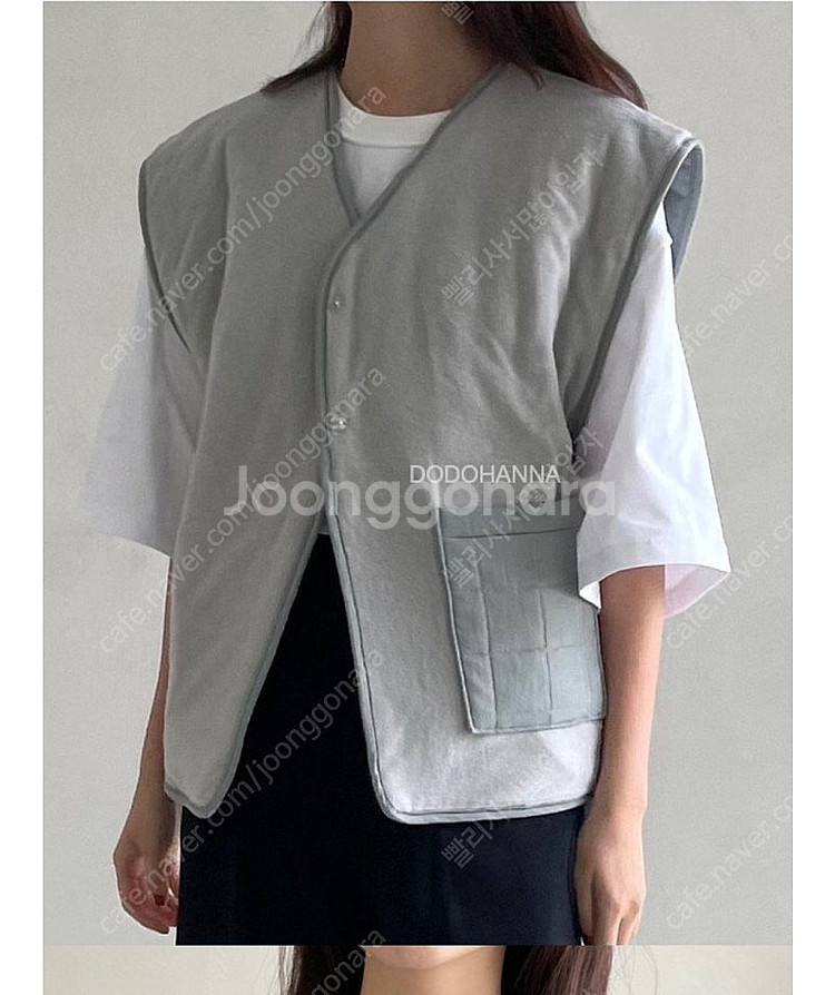 양면 누빔조끼 새상품--1