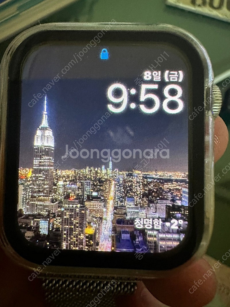 애플워치 SE2 44mm 실버상태좋은물건판매합니다--1