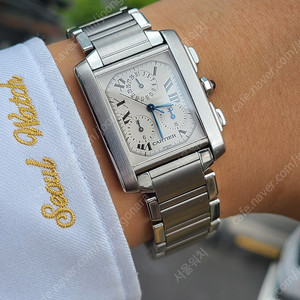 [정품] 까르띠에 탱크 프랑세스 크로노그래프 XL 남성용 (Cartier Tank Francaise Chronograph XLarge Men's)