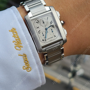 [정품] 까르띠에 탱크 프랑세스 크로노그래프 XL 남성용 (Cartier Tank Francaise Chronograph XLarge Men's)