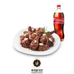 푸라닭 블랙알리오치킨+콜라