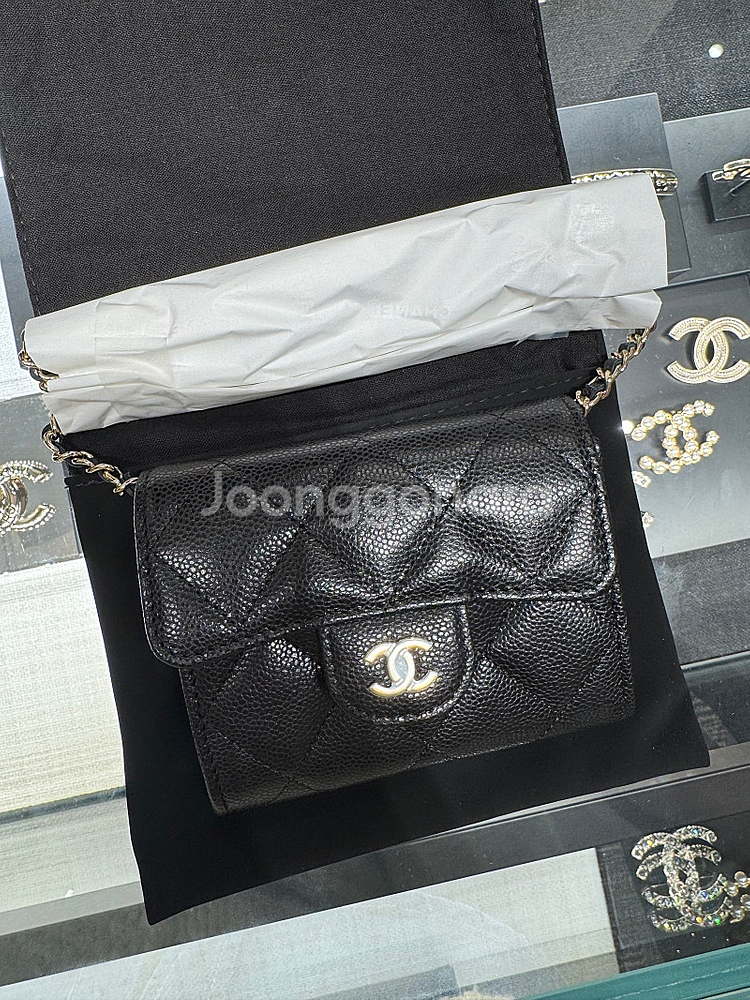 샤넬 카드지갑체인--3