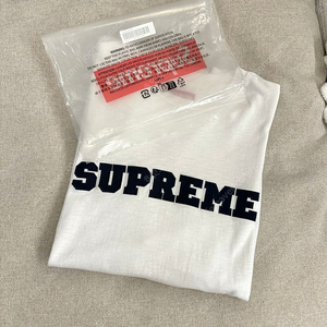 supreme 슈프림 컬리지 에이트 반팔티 화이트 M