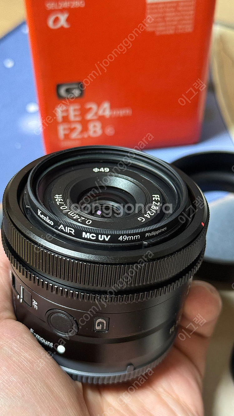 소니 24g 렌즈 S급 판매합니다--1