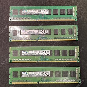 [개인] 삼성전자 DDR3 4G PC3-12800 단면 램 4개 각개 판매합니다.